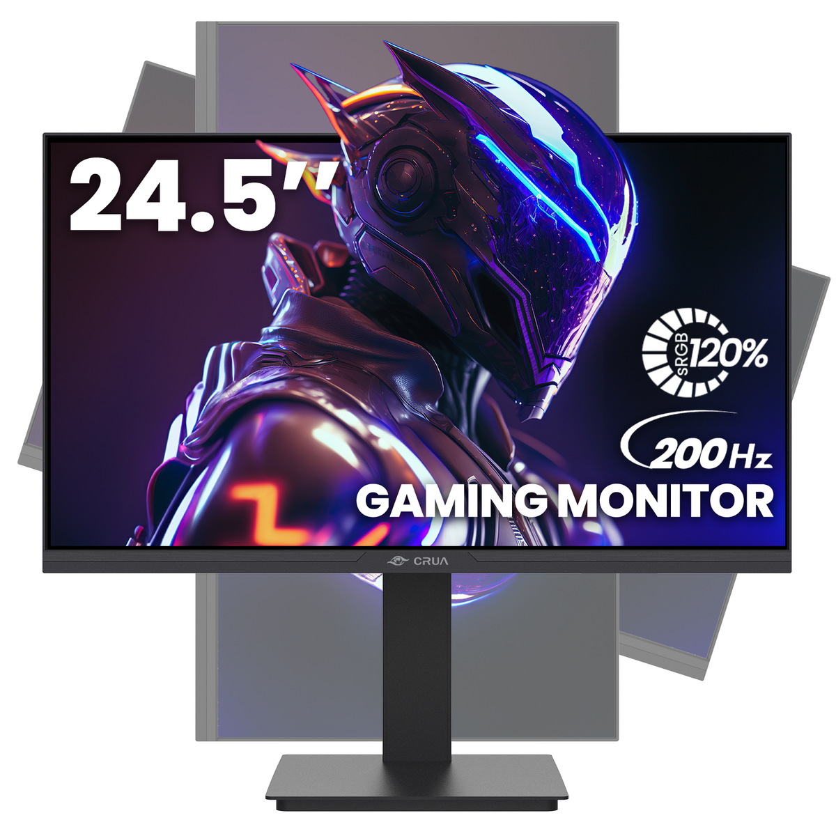 CRUA 24.5Inch Gaming Monitor 165Hz/200Hz, FHD(1920x1080P) 120