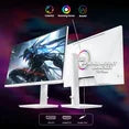 CRUA 27 Inch Gaming Monitor, UHD(3840 * 2160P) 144Hz Built-in Speaker, White