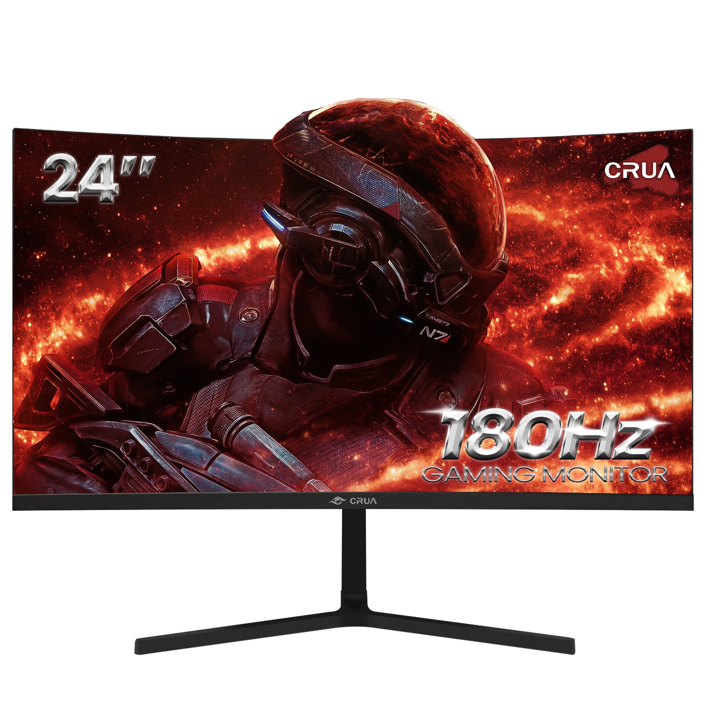 24 inch 144hz/180hz Curved Gaming Monitor,1k Frameless Computer Monitor