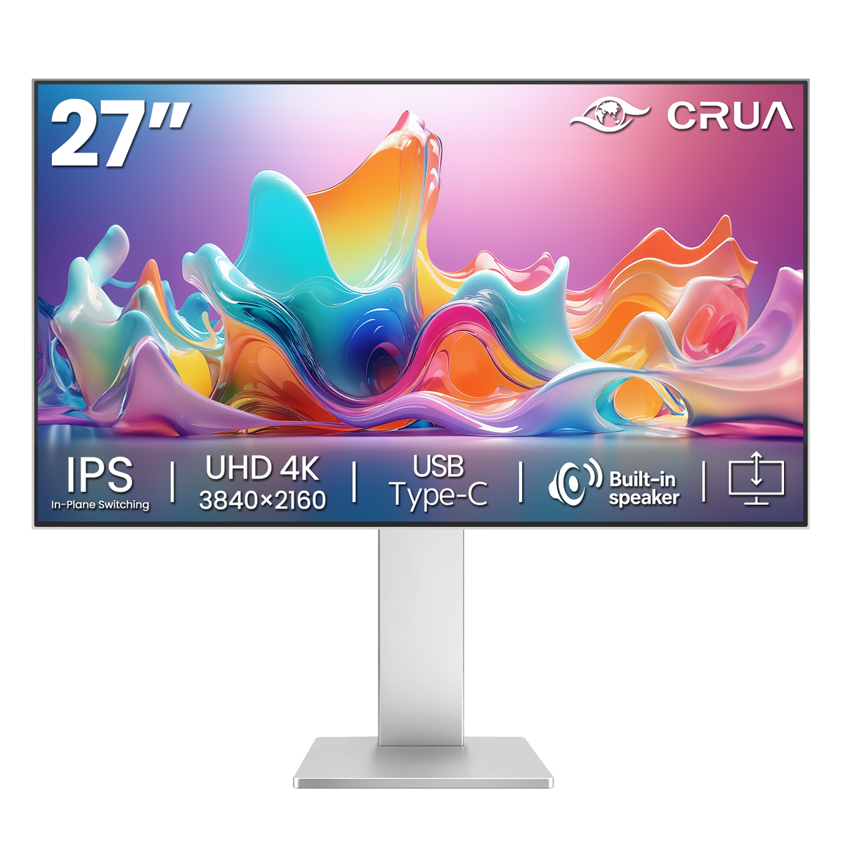 CRUA 27インチ 4K モニター UHD 3840×2160 CRUA 27