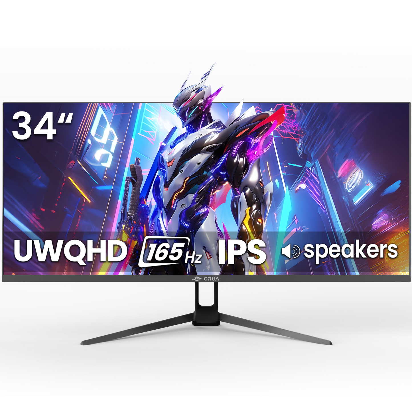 CRUA 34 Inch 165Hz UWQHD IPS Utrawide Gaming Monitor,3440x1440,21 CRUA 34 Inch 165Hz UWQHD IPS Utrawide Gaming Monitor,3440x1440,21
