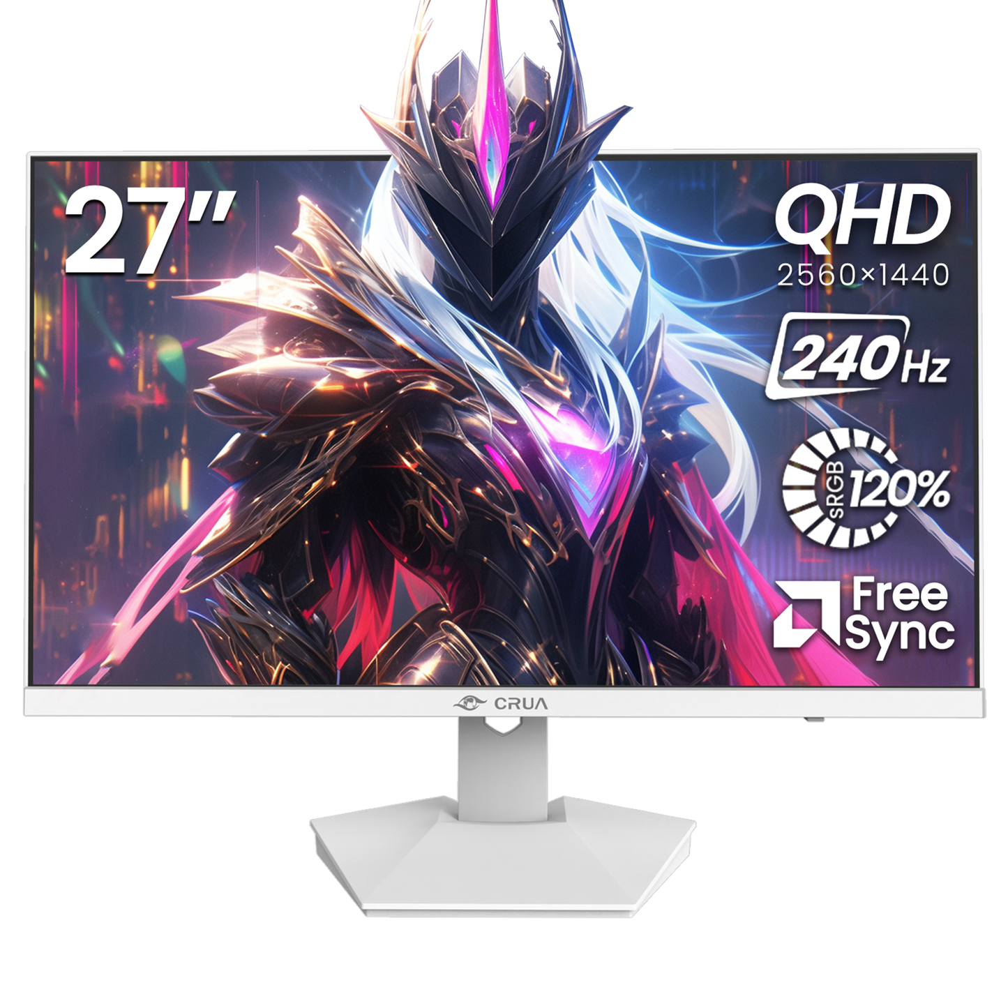 Computer Mon CRUA 27 Inch Gaming Monitor QHD 1440P 240Hz 120% sRGB IPS Computer Mon ...