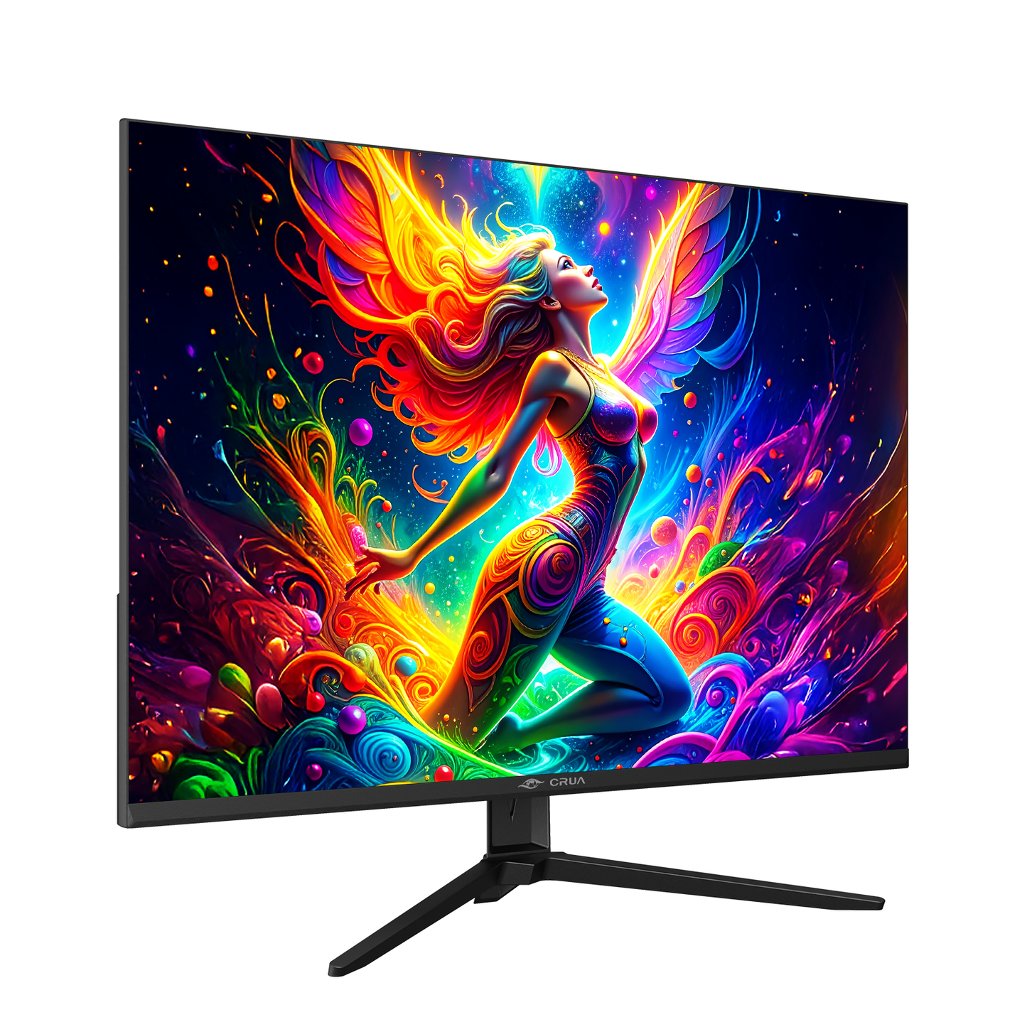 CRUA 28'' Monitor, 4K UHD+(3840×2560P)IPS 60Hz Computer Monitors, 15:10 Aspect Ratio, 10Bit Color, Built-in Speakers, Ultra-Clear PC Display Support HDMI 2.0 & DP1.4, Type-C Port, Wall Mountable–Black