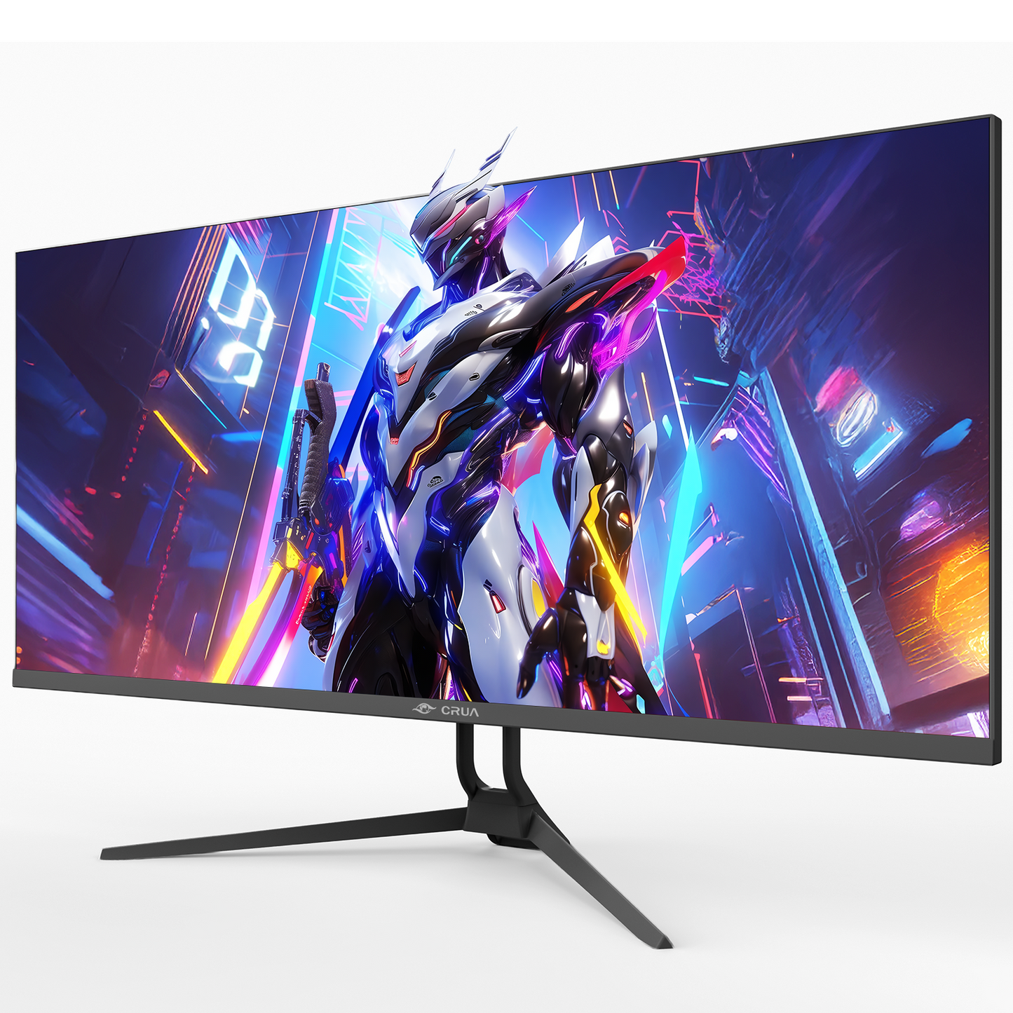 CRUA 34 Inch 165Hz UWQHD IPS Utrawide Gaming Monitor,3440x1440,21:9, Built-in Speakers,120 sRGB,HDMI/DP,Wall Mountable-Black