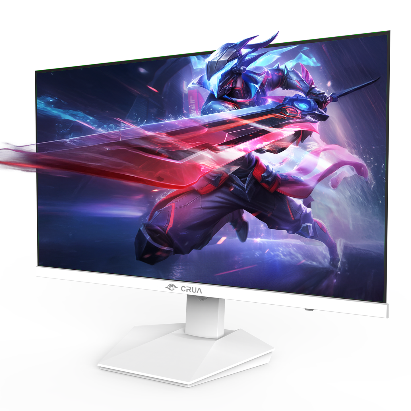 CRUA 27" 4K 120Hz Gaming Monitor, IPS White PC Monitor, Built-in Speakers 120% sRGB, FreeSync, HDMI 2.1, DP 1.4, 178° Wide View, Tilt Adjustable, 75x75mm Wall Mount, for Gaming, Work & Entertainment