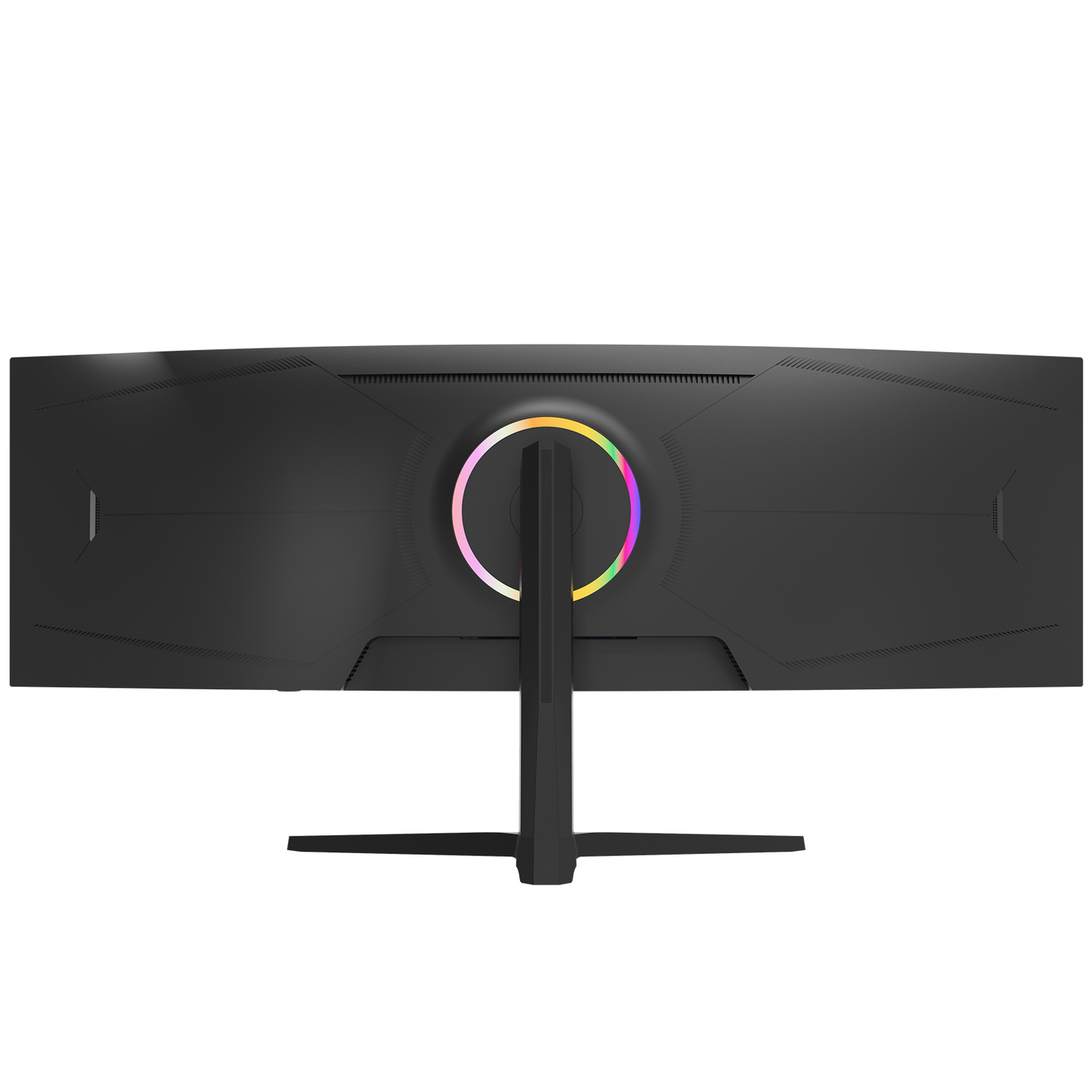 CRUA 49 Inch Ultra-Wide Curved Gaming Monitor | 120Hz | DQHD 5120x1440p | 1500R Curve | AMD FreeSync | Built-in Speakers | Wall Mount | HDMI & DP, Black