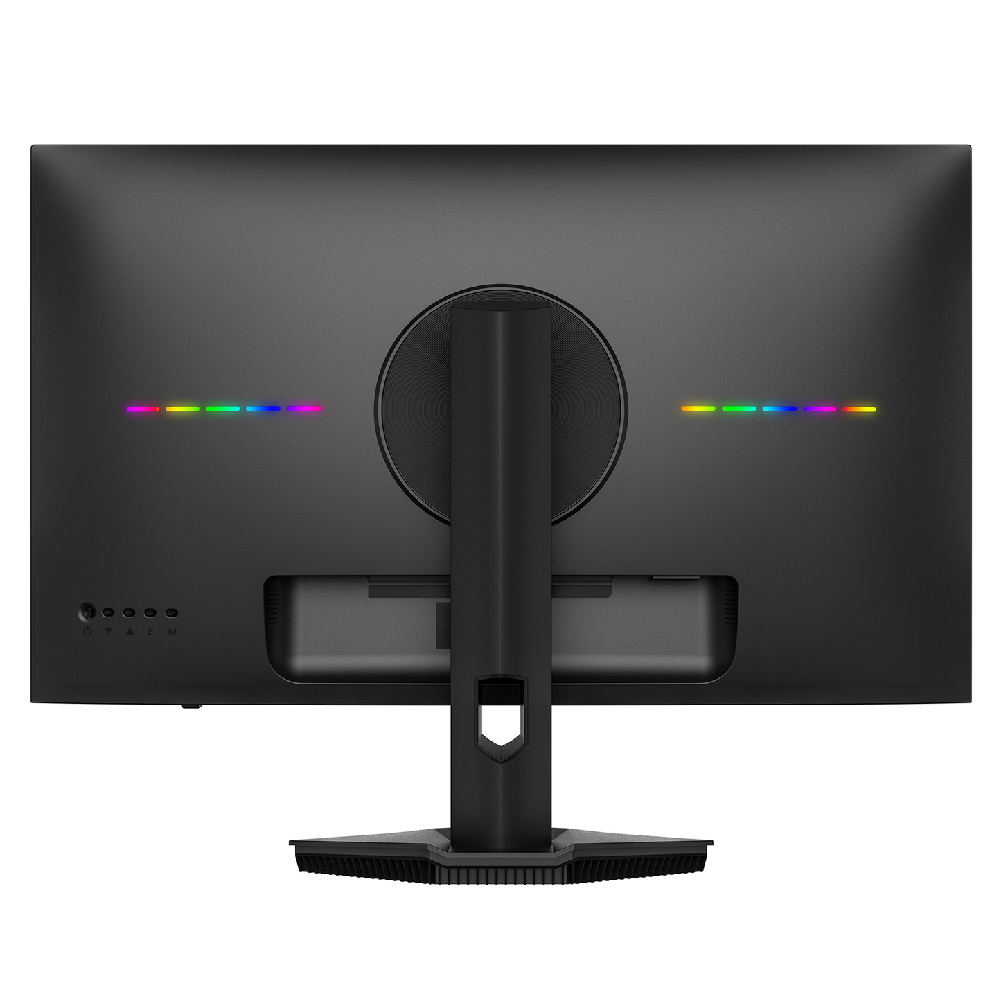 CRUA 27 inch Gaming Monitor, IPS UHD(3840x2160P) 160Hz, 120% SRGB, Support FreeSync, Height adjustable, Lighting effects, Built-in Speakers, HDMI & DP, Black