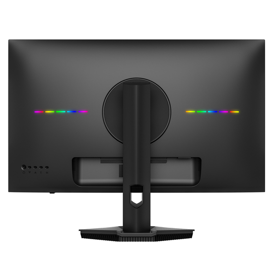 CRUA 27 inch Gaming Monitor, IPS UHD(3840x2160P) 160Hz, 120% SRGB, Support FreeSync, Height adjustable, Lighting effects, Built-in Speakers, HDMI & DP, Black