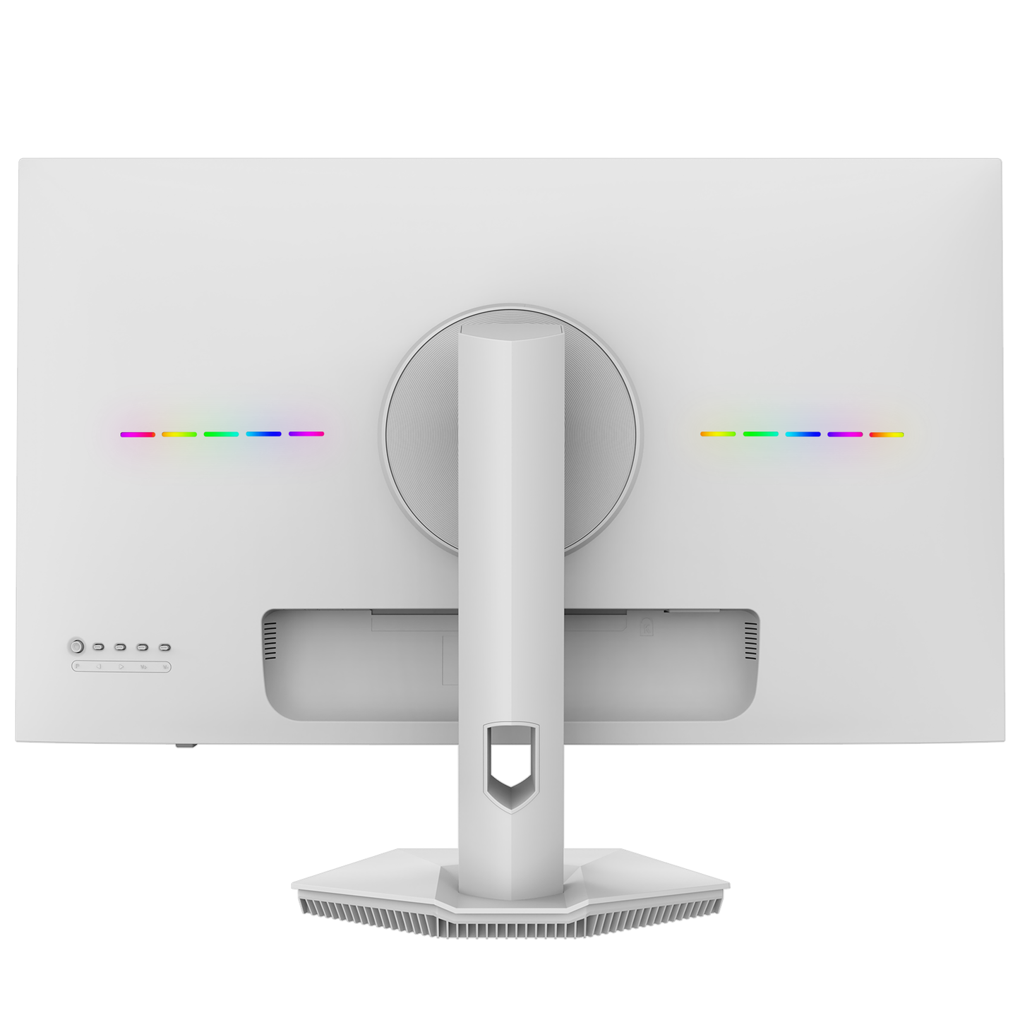 CRUA 27" 4K White Monitor, UHD(3840x2160P) IPS Panel, 60Hz Computer Monitor, Supports AMD Freesync, USB Type-C, 120% sRGB, Built-in Speakers, Wall Mountable, for Work, Streaming, and Home Office