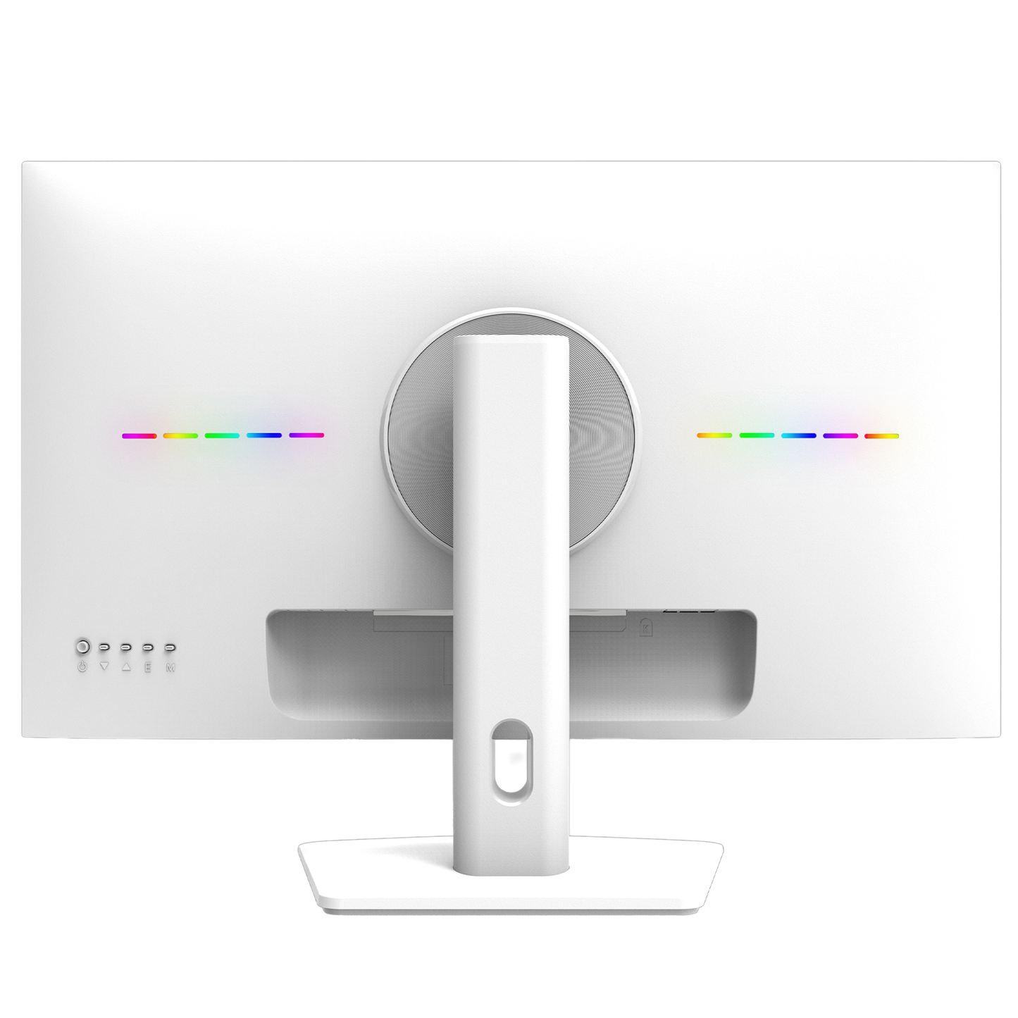 CRUA 27 Inch Gaming Monitor 360HZ, 2K QHD 2560x1440 IPS Panel White Computer Monitors with Built in Speakers, Support AMD FreeSync, 120% sRGB, Blue Light Filter, DP1.4 & HDMI2.1, Wall Mountable