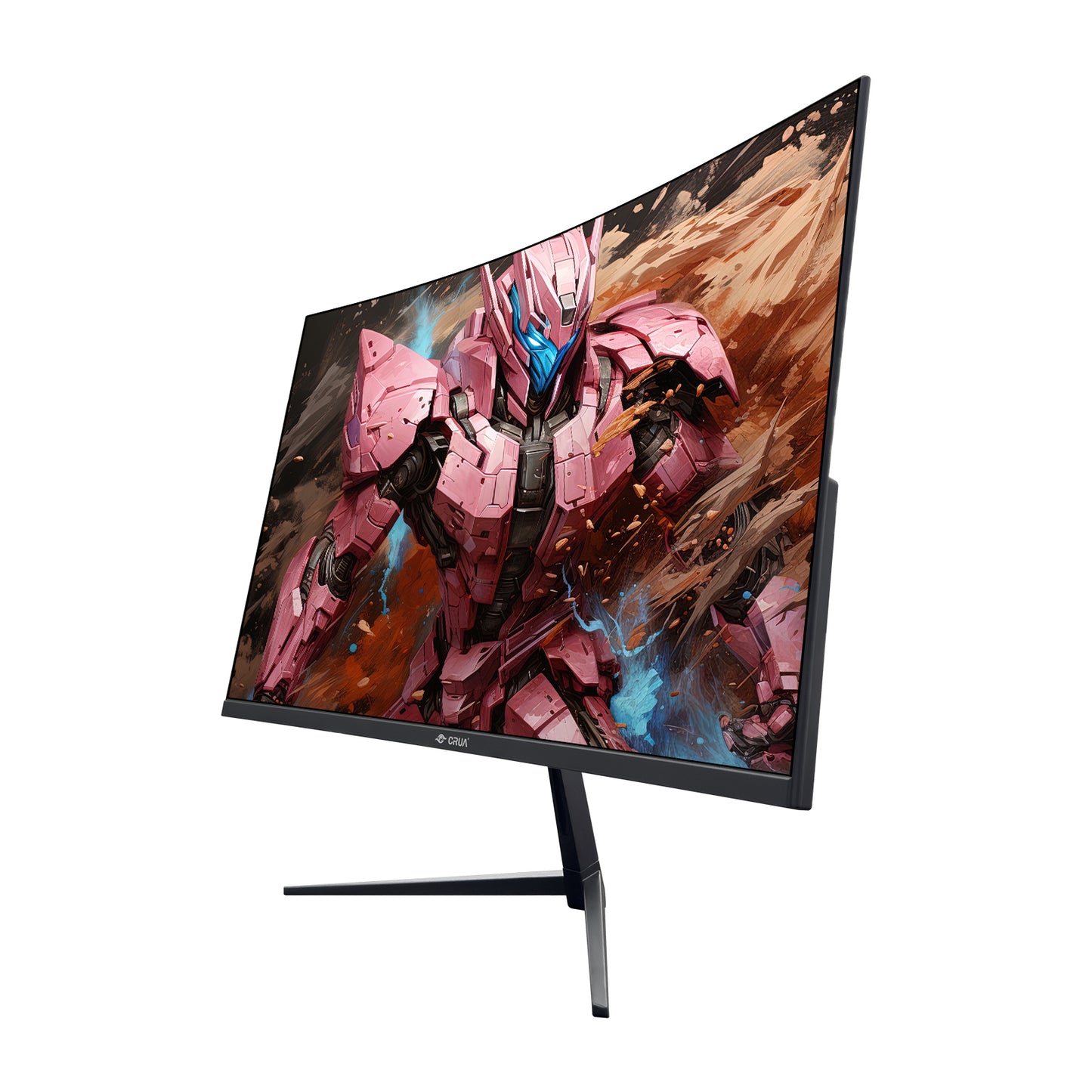 CRUA 32Inch Curved Gaming Monitor, FHD(1920 * 1080P) VA Screen 165Hz/200Hz, 1800R VA Screen, 120% sRGB, Computer Monitor That Support AMD Freesync, HDMI, DP, Wall Mountable Installs-Black