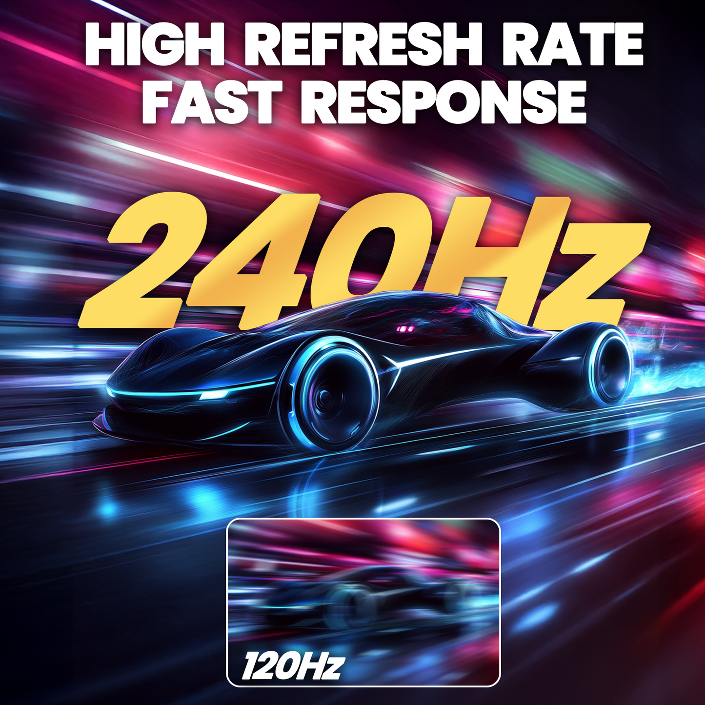 CRUA 49" DQHD 240Hz Ultrawide Curved Gaming Monitor, 1500R, FreeSync, Black | 32:9 VA Panel, 120%sRGB, 3000:1 Contrast, Built-In Speakers, Height-Adjustable Stand, HDMI 2.1/DP 1.4 and 75x75mm Wall Mount