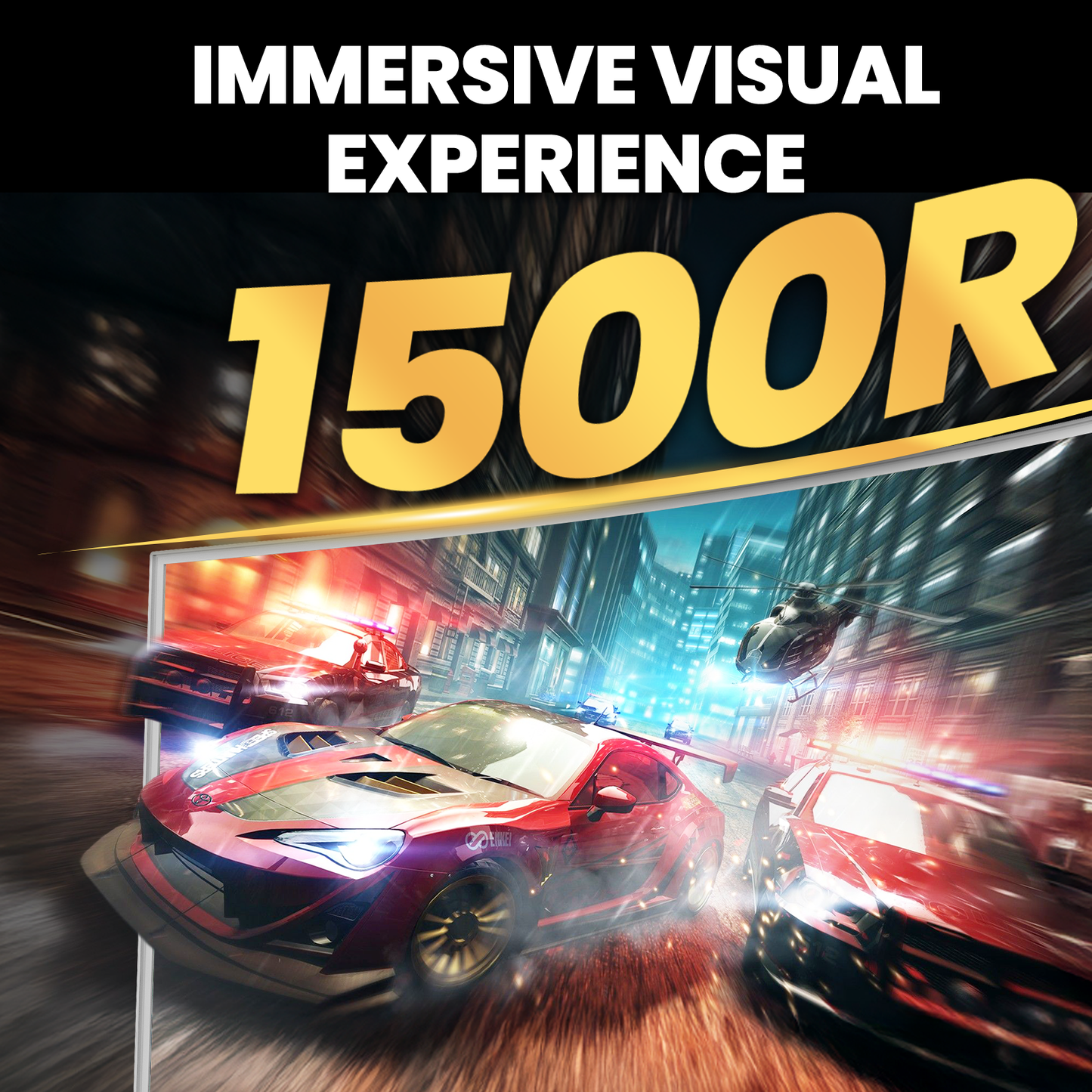 CRUA 49 Inch Ultra-Wide Curved Gaming Monitor, 120Hz, DQHD (5120x1440p), 1500R,FreeSync, 32:9, 120% sRGB, HDMI & DP, Height adjustable, Built-in Speakers, Wall Mount Install, White