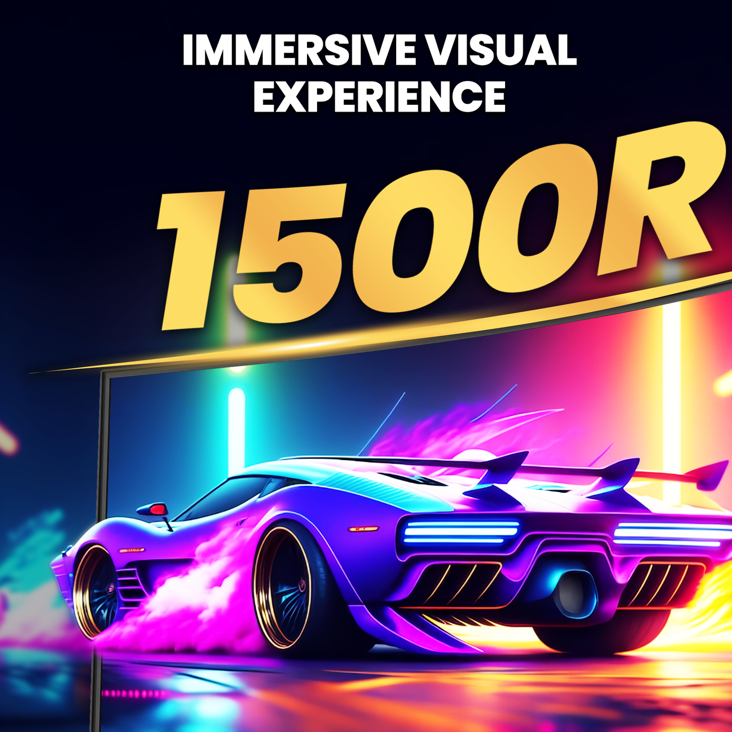 CRUA 49" Curved Gaming Monitor | DQHD(5120 * 1440), 144Hz/165Hz, 1500R, 32:9, AMD FreeSync, 120% sRGB, Height Adjustable Ultra-Wide Computer Monitors, HDMI 2.1 & DP 1.4, Wall Mount Install- Black