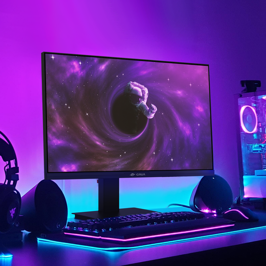 PC/タブレット 美品 CRUA ゲーミングモニター 24.5インチ 180Hz フルHD