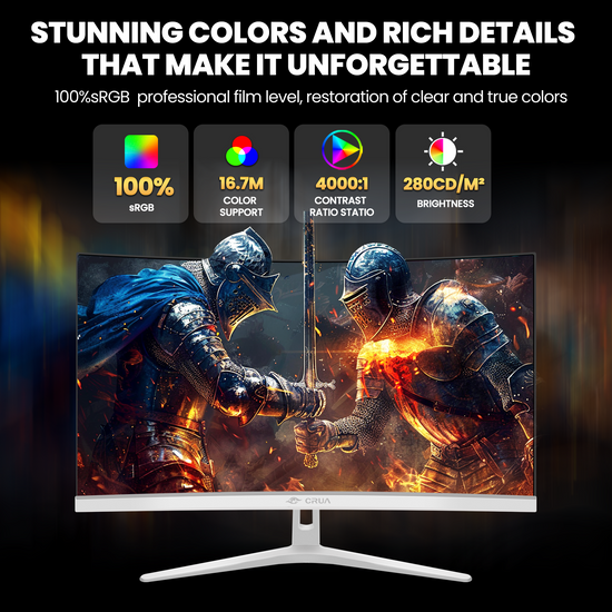 27" FHD 100Hz Curved Monitor for Office/Gaming