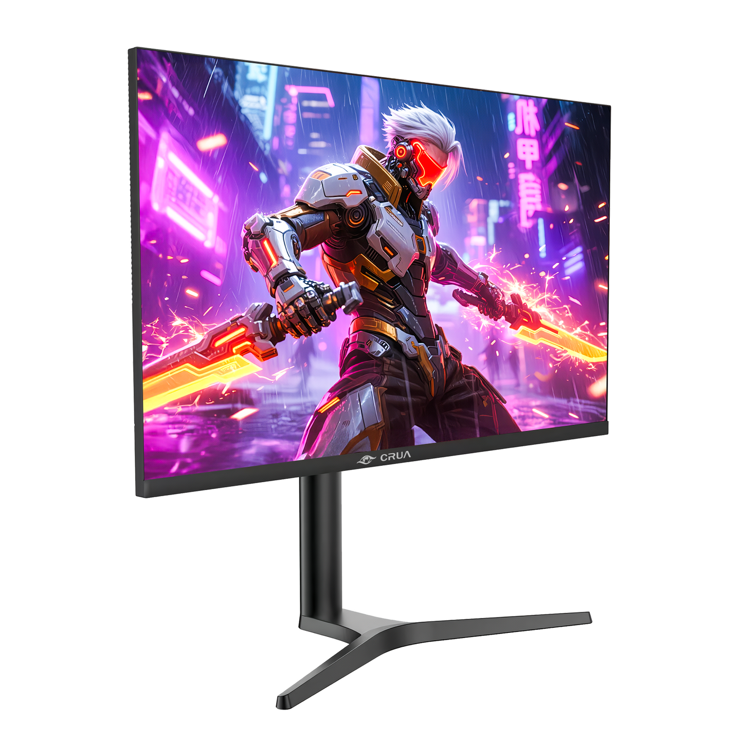 CRUA 32'' 4K Gaming Monitor 160Hz, UHD 3840x2160 IPS Screen, Height/Pivot/Swivel/Tilt Adjustable Vertical Monitor, Support FreeSync, Built-in Speakers, 120% sRGB, PIP/PBP, HDMI 2.0 & DP 1.4-Black