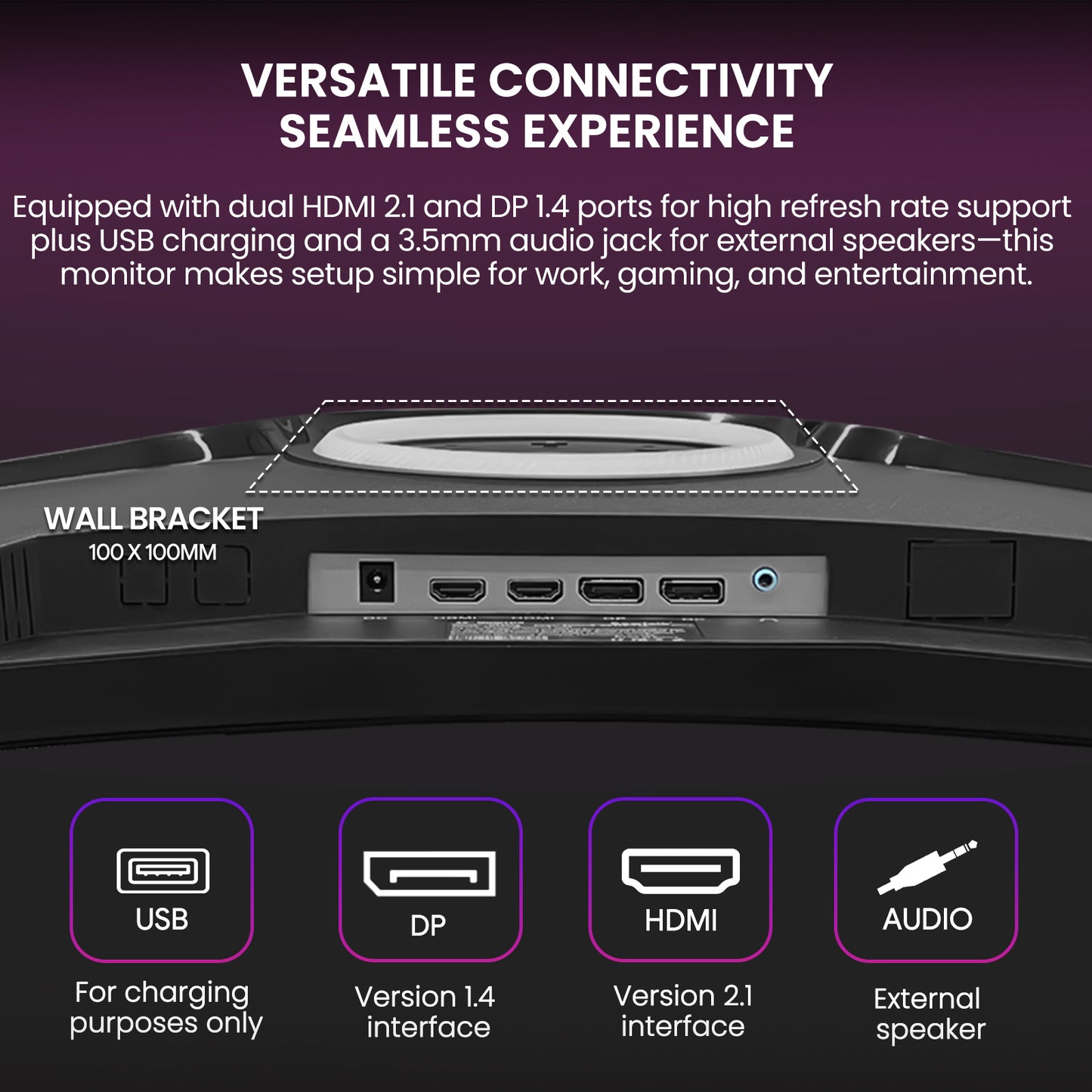 49 Inch DFHD 144Hz/165Hz Ultra-Wide Curved Gaming Monitor