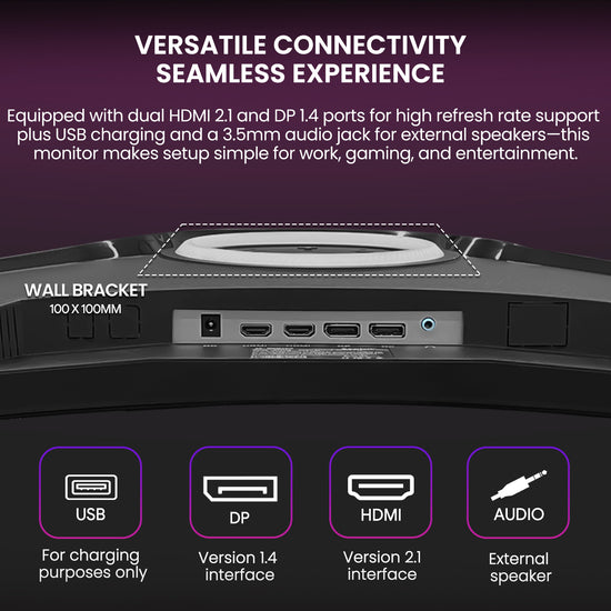 49 Inch DFHD 144Hz/165Hz Ultra-Wide Curved Gaming Monitor