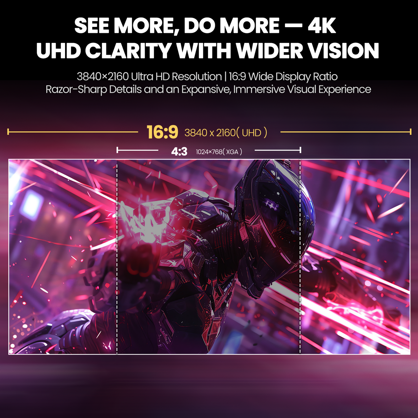 CRUA 32" Curved Gaming Monitor, 4k UHD(3840 * 2160P) VA Screen, 1500R, 144Hz/160Hz Computer Moniter, Supports AMD Freesync, 120% sRGB, Built-in Speakers, Wall Mountable Installs(HDMI 2.1/DP 1.4)-Black