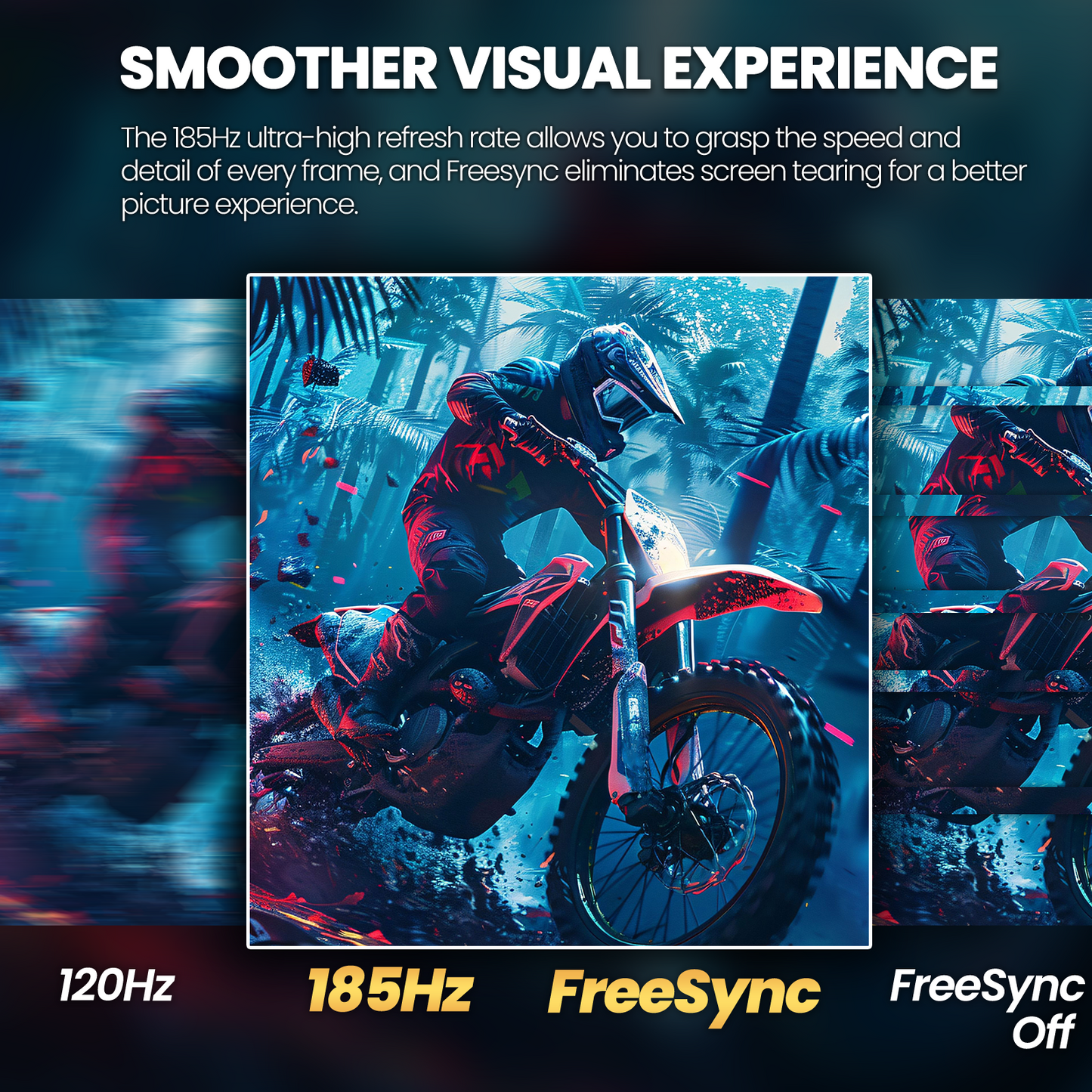CRUA 45" DQHD 185Hz Ultrawide Curved Gaming Monitor, 1500R, FreeSync, Black 5120x1440 32:9 VA Screen, 120%sRGB, Built-In Speakers, HDMI 2.1/DP 1.4 and 100x100mm Wall Mount For Gaming, Editing and Work
