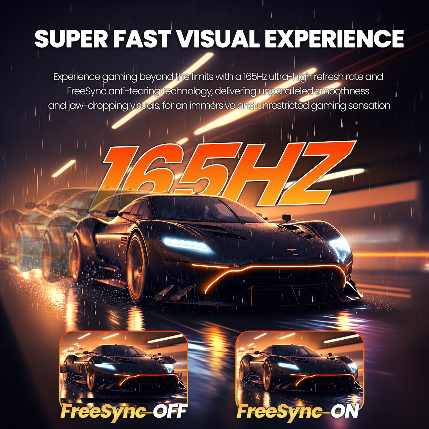 CRUA 34" 165Hz Ultrawide Curved Gaming Monitor ,WQHD 3440 * 1440P, 21:9 1500R Computer Monitor, 1ms(GTG) with Adaptive Sync, 99% SRGB, DP & HDMI Port, Black