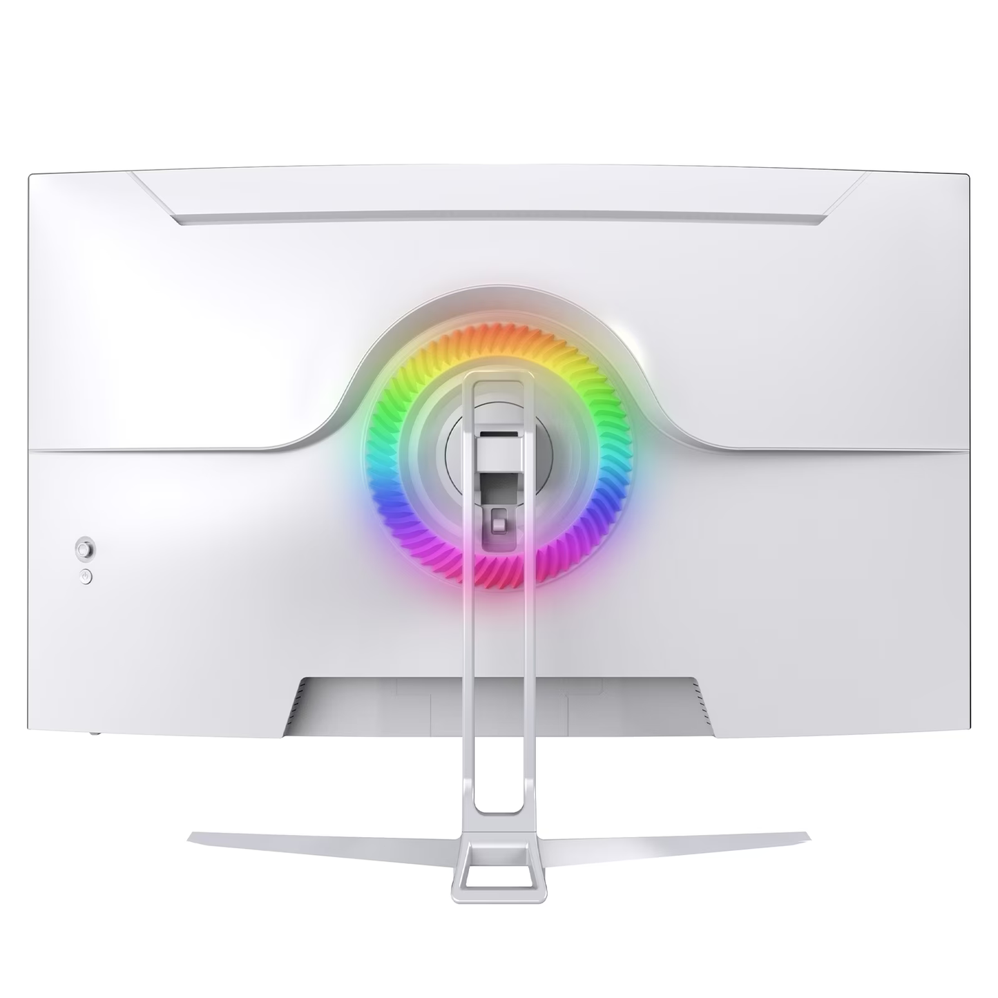 CRUA 32" 4K 160Hz Curved Gaming Monitor,UHD(3840x2160P) 1500R Monitor, FreeSync 120% sRGB, 1.07B Color Depth, with HDMI /DP and Built-in Speaker, Support Wall Mount-White