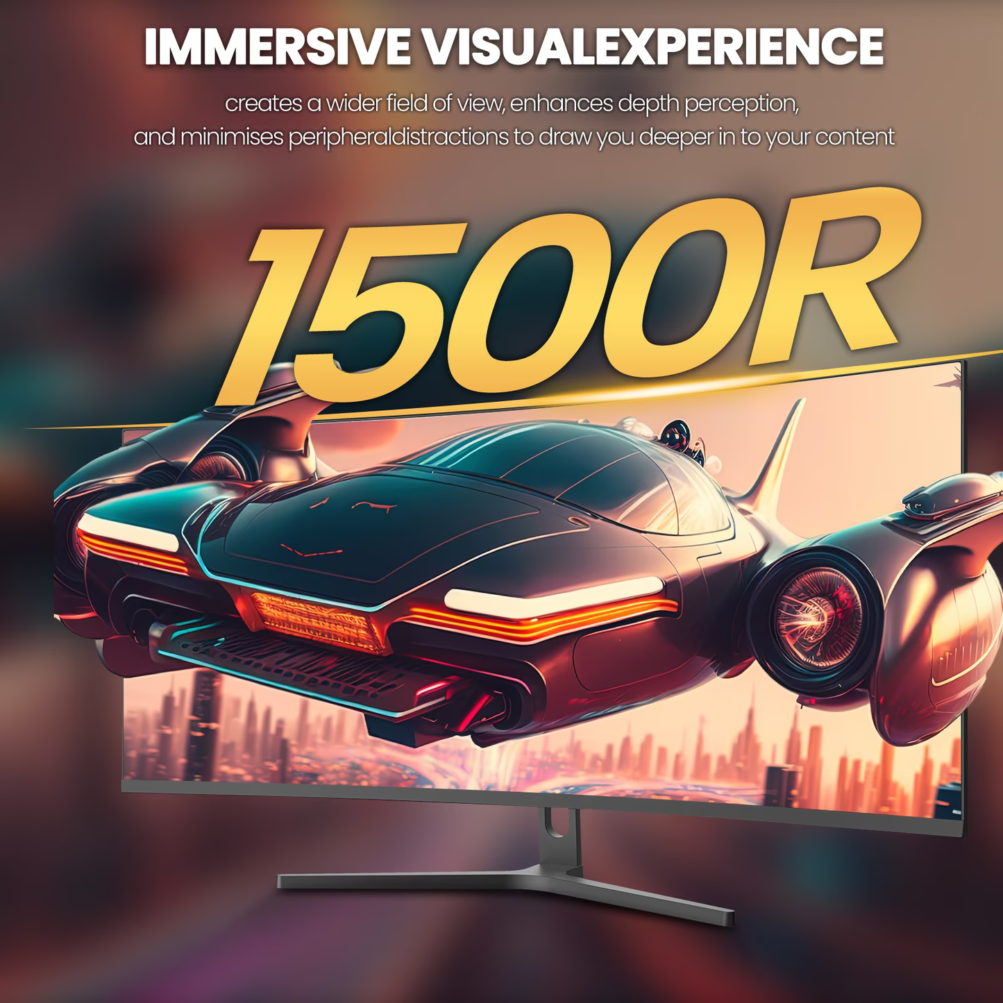 CRUA 34" 165Hz Ultrawide Curved Gaming Monitor ,WQHD 3440 * 1440P, 21:9 1500R Computer Monitor, 1ms(GTG) with Adaptive Sync, 99% SRGB, DP & HDMI Port, Black