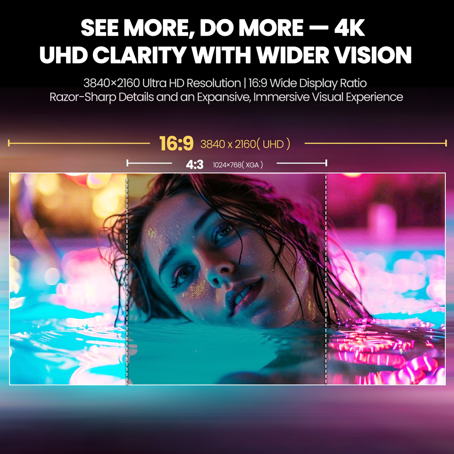 CRUA 32" 4K 160Hz Curved Gaming Monitor,UHD(3840x2160P) 1500R Monitor, FreeSync 120% sRGB, 1.07B Color Depth, with HDMI /DP and Built-in Speaker, Support Wall Mount-White