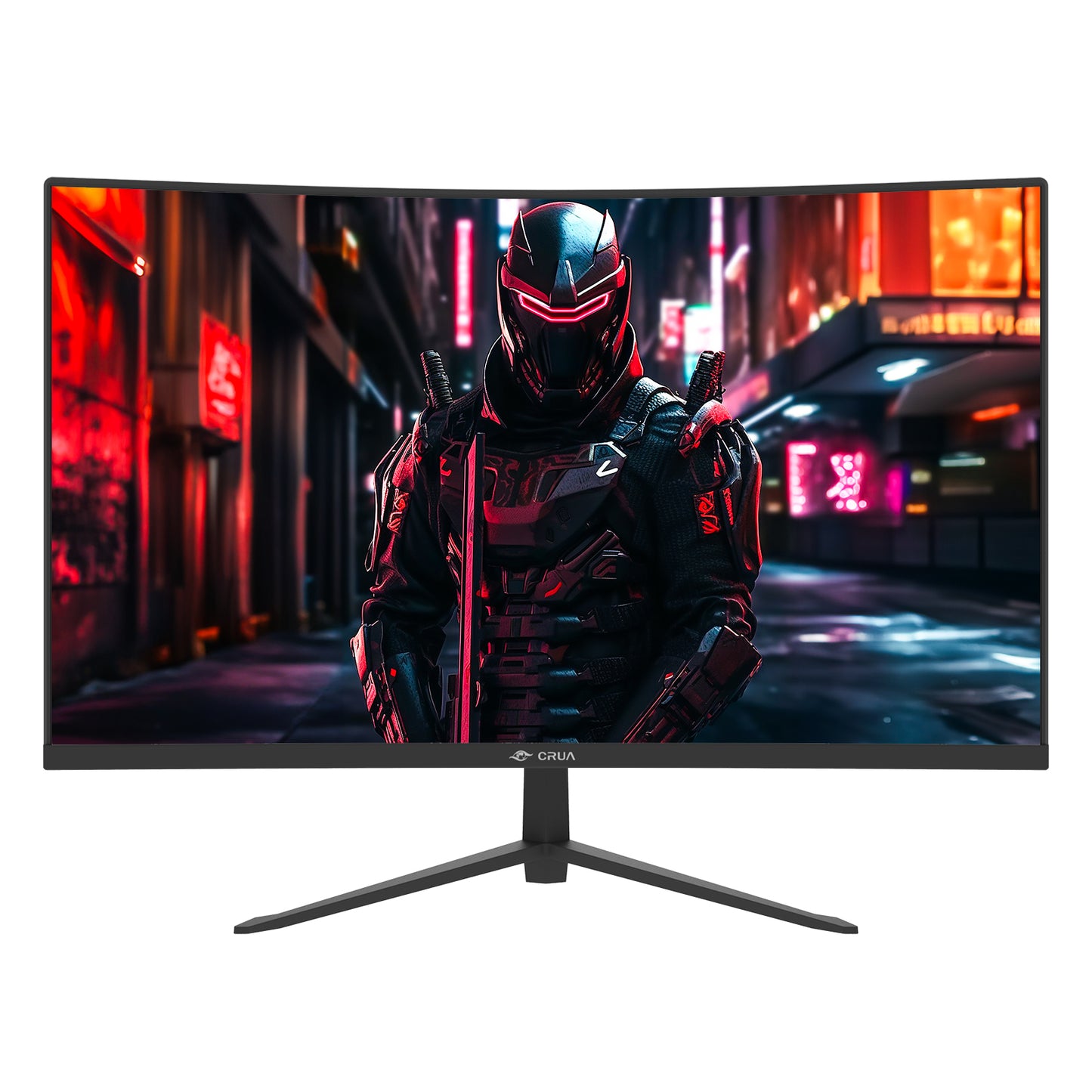 CRUA 24 Inch 200hz/180hz Curved Gaming Monitor, FHD 1080P Frameless Computer Monitors, Support AMD freesync Low Motion Blur, Eye Care, DisplayPort, HDMI, Compatible Wall Mountable Installs-Black