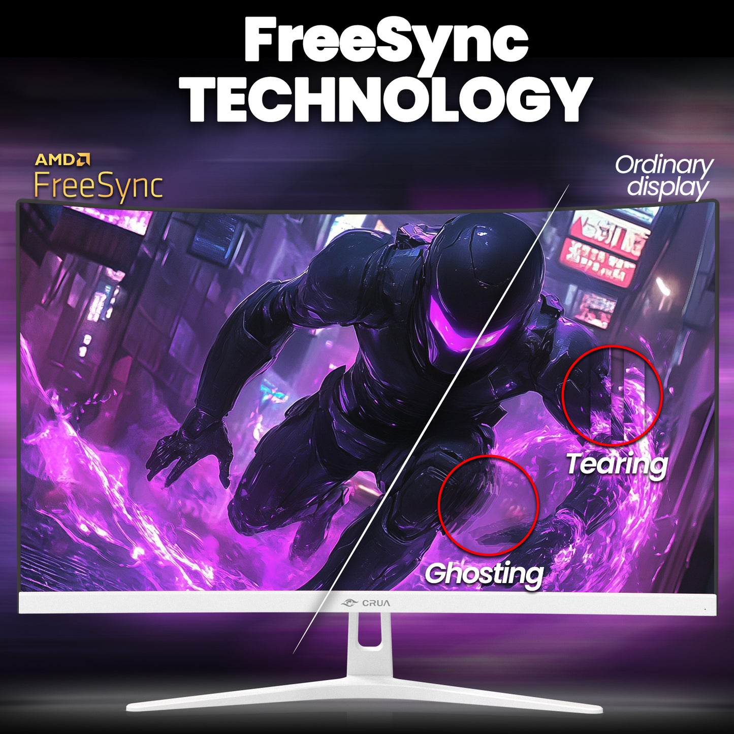 CRUA 27" 200Hz Curved Gaming Monitor,FHD 1800R White Computer Monitor,120% sRGB,FreeSync,Low Motion Blur,HDMI & DP