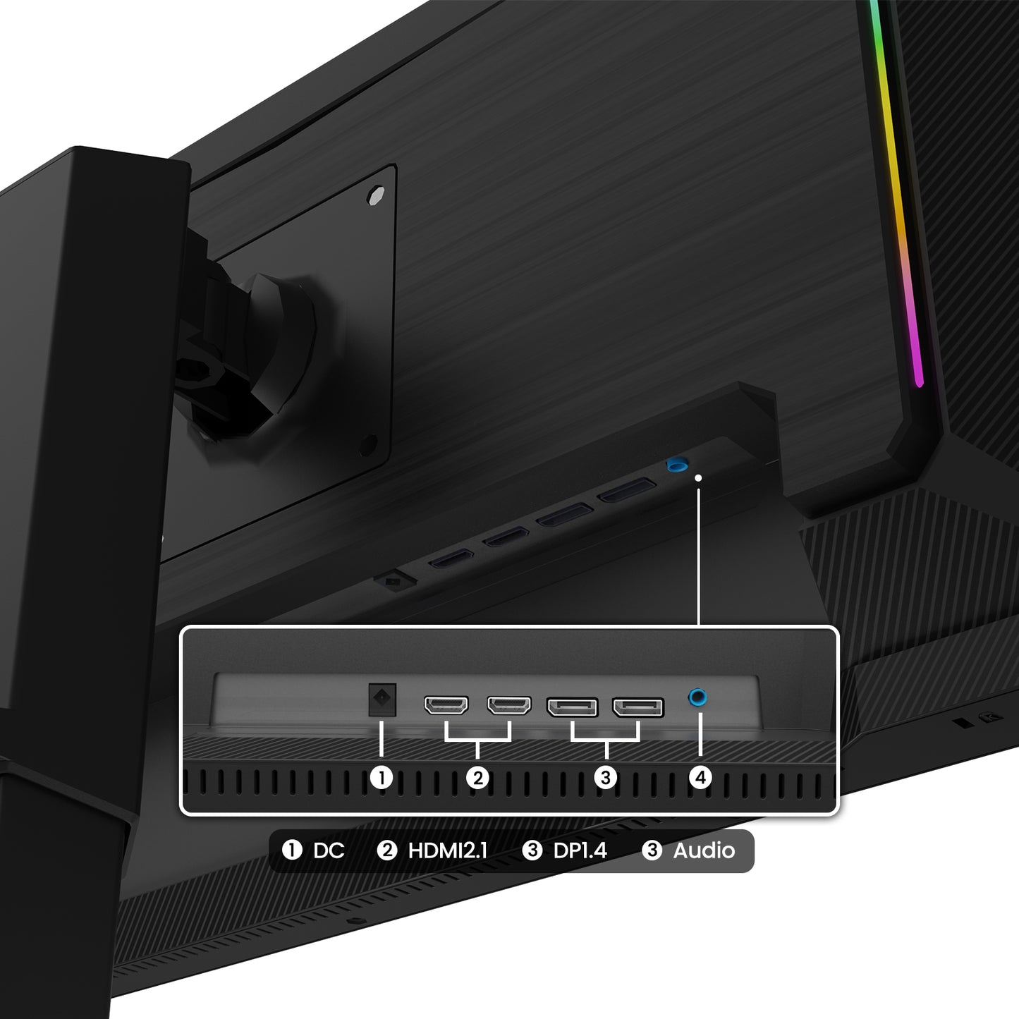 CRUA 27” 540Hz Gaming Monitor, IPS FHD(1920x1080P), AMD FreeSync, 120% sRGB, Height/Pivot/Rotating/Tilt Adjustable Vertical Monitor, HDMI 2.1 + DP 1.4, Wall Mount Install-Black