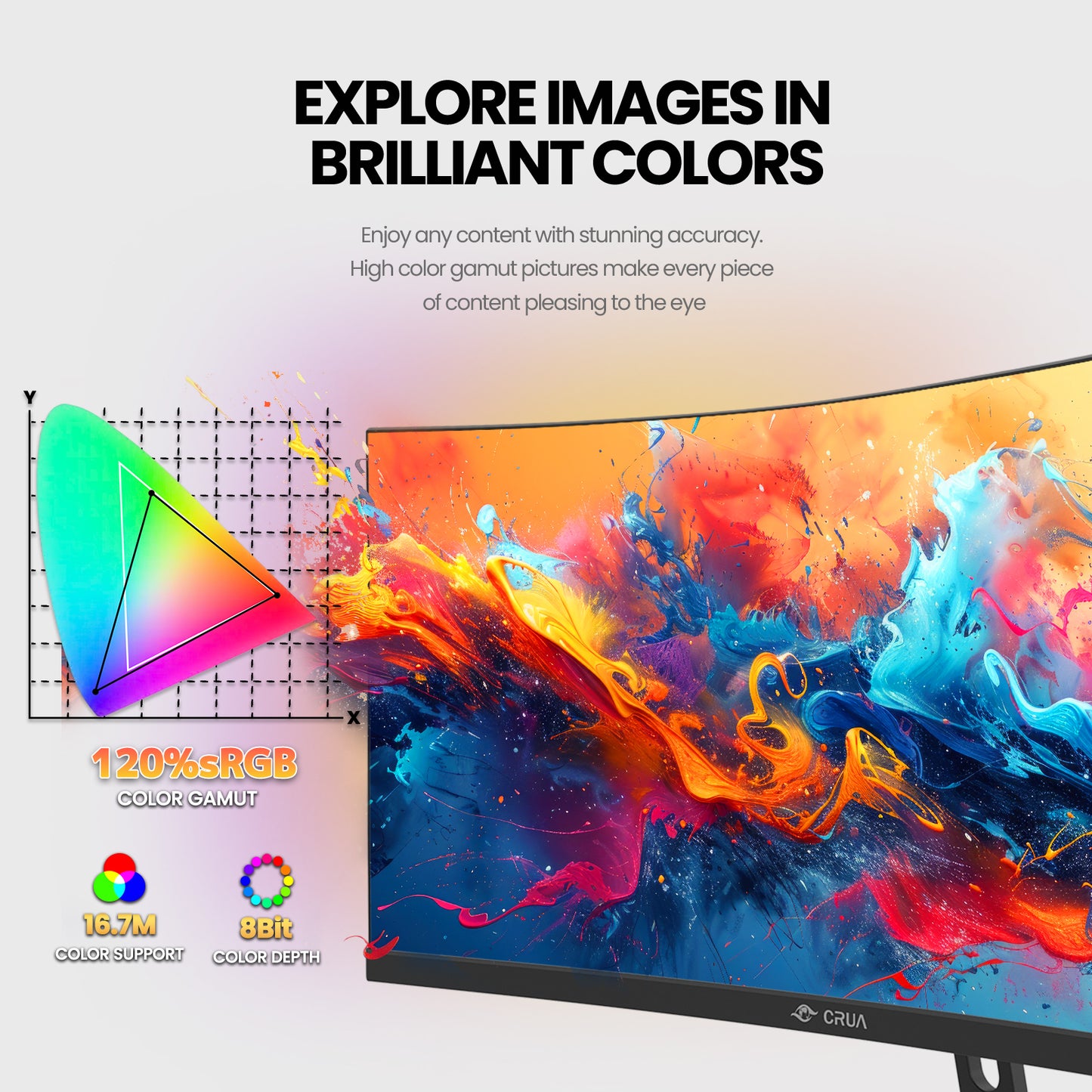 Moniteur incurvé ultra-large de 30 pouces 100 Hz
