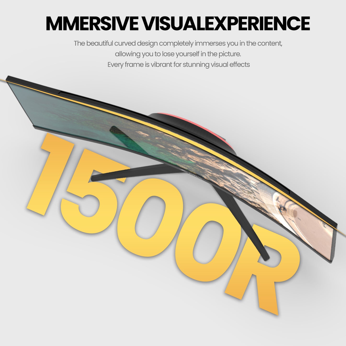 Moniteur incurvé ultra-large de 30 pouces 100 Hz