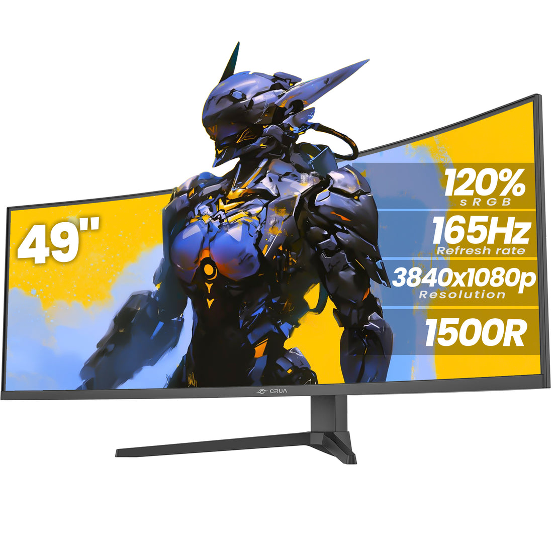 49 Inch DFHD 144Hz/165Hz Ultra-Wide Curved Gaming Monitor – CRUA-Monitor