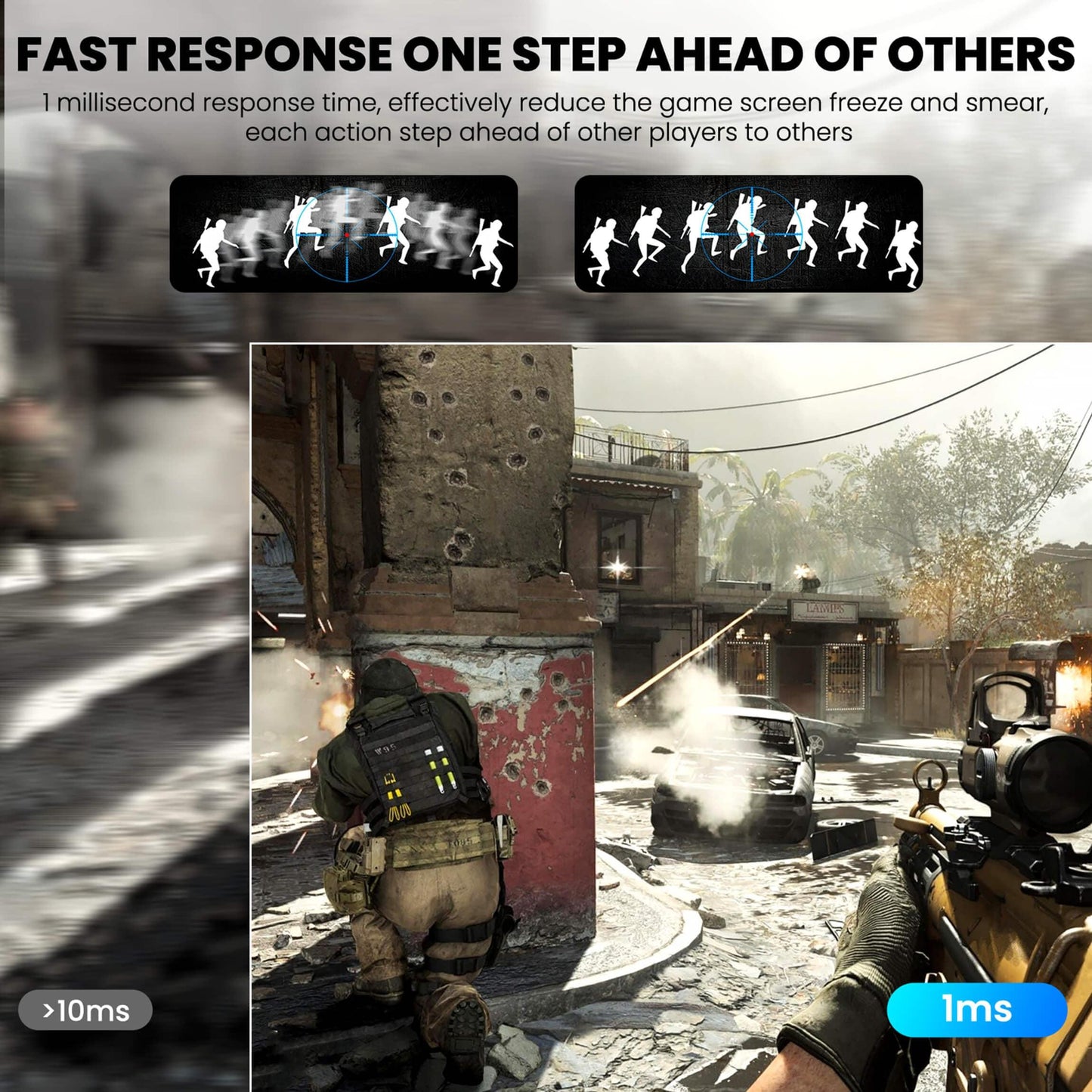 CRUA 27 144HZ 2K Gaming Monitor 1Ms