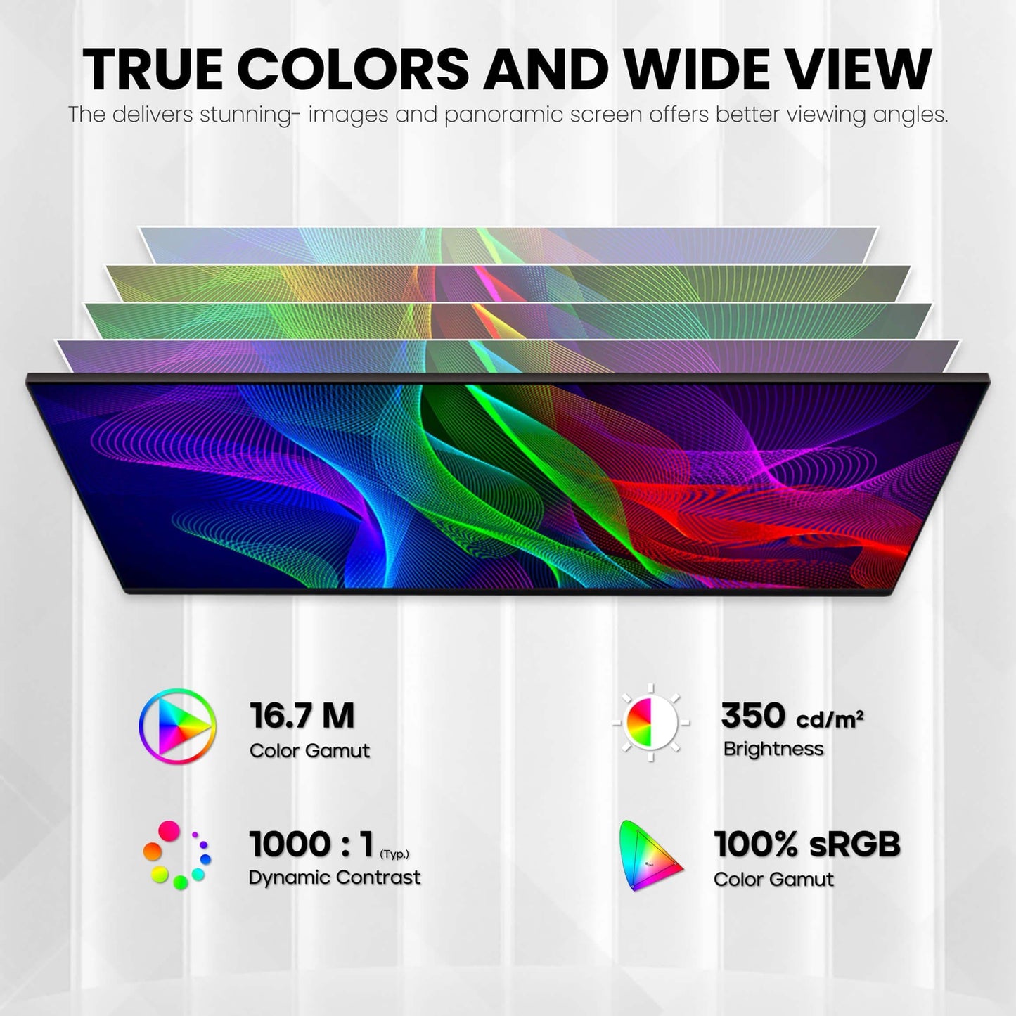 CRUA 27 144HZ 2K Gaming Monitor True Colors And Wide View